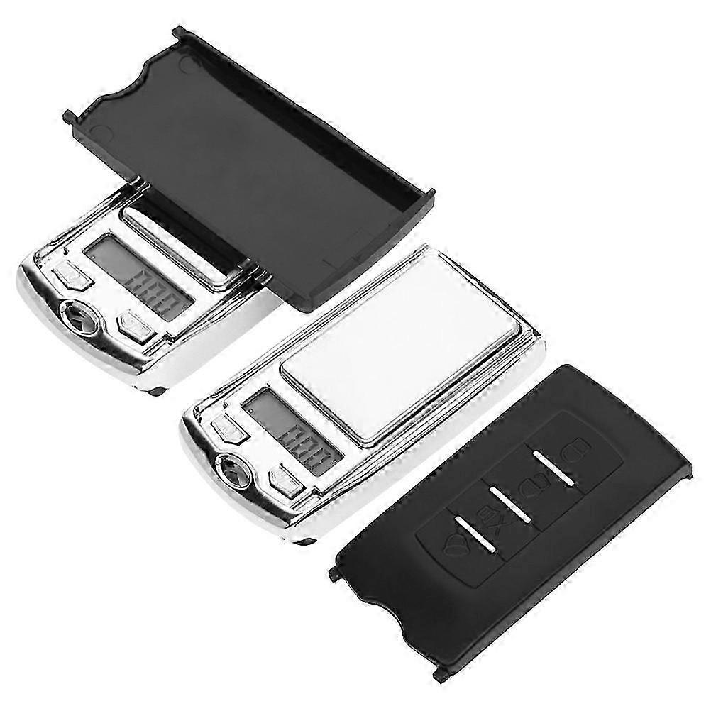 Mini Electronic Scale for Weighing Use 2Pcs Car Key Shape Portable Digital Scale