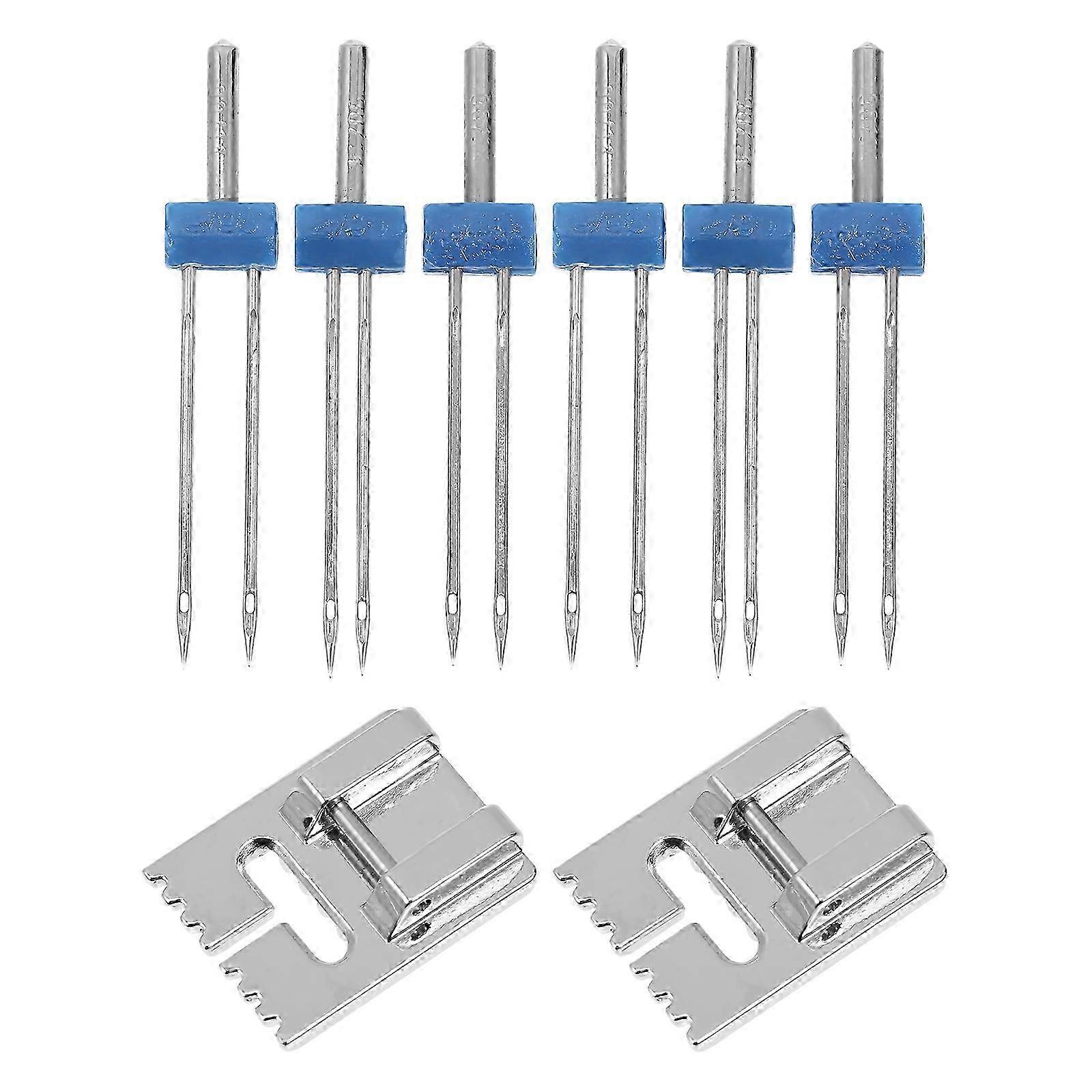 2 Sets Multi Function Sewing Twin Needles for Universal Sewing Machine