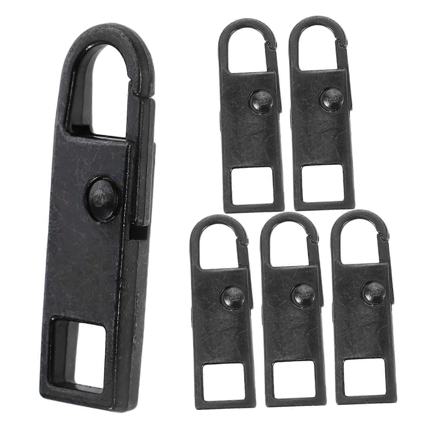 Zipper Pull Replacement Kit 6pcs for Jackets Backpacks Clothing and Boots with Easy Tool