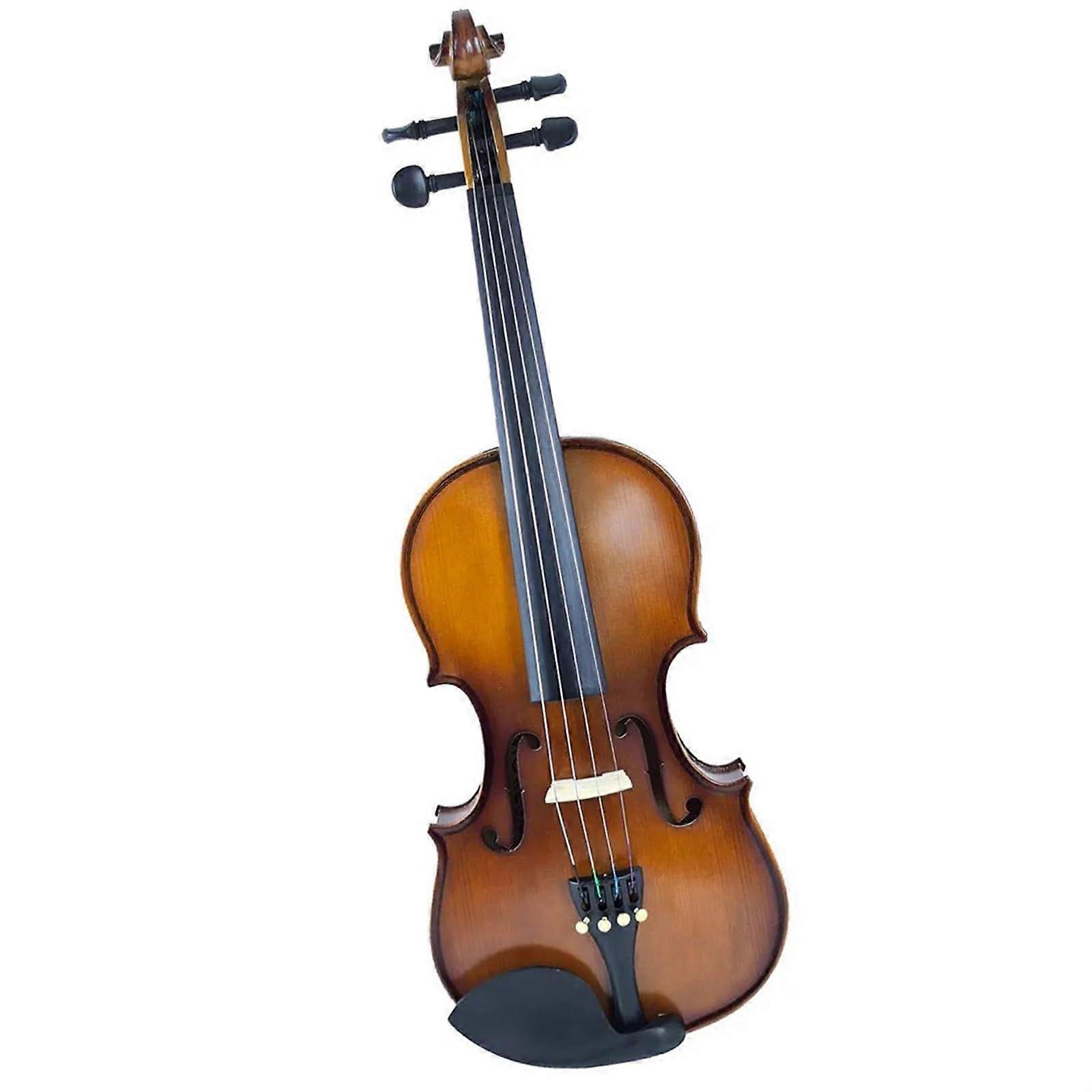 Beginner Violin 1/4 Size Handmade Solid Wood Student Set with Bow and Case Clear Bright Sound