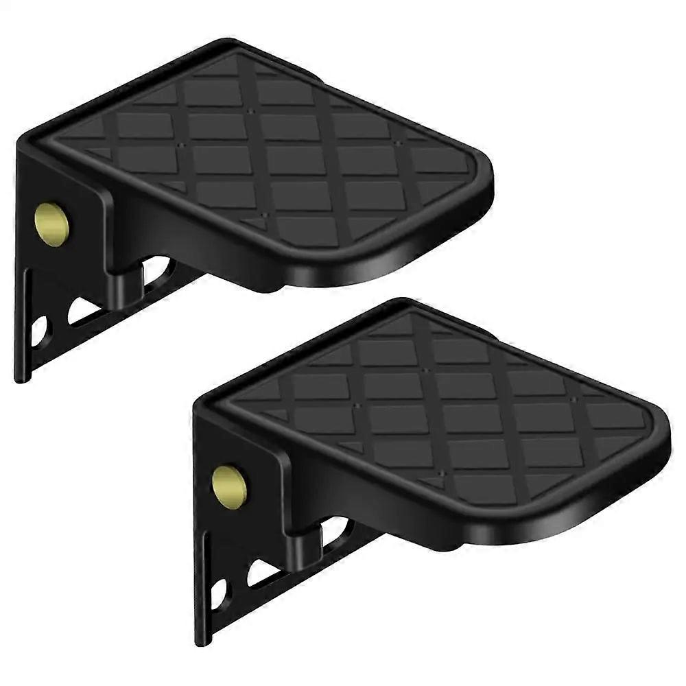Folding Anti-slip Truck Bed Steps For Rv & Trailer (2pcs)