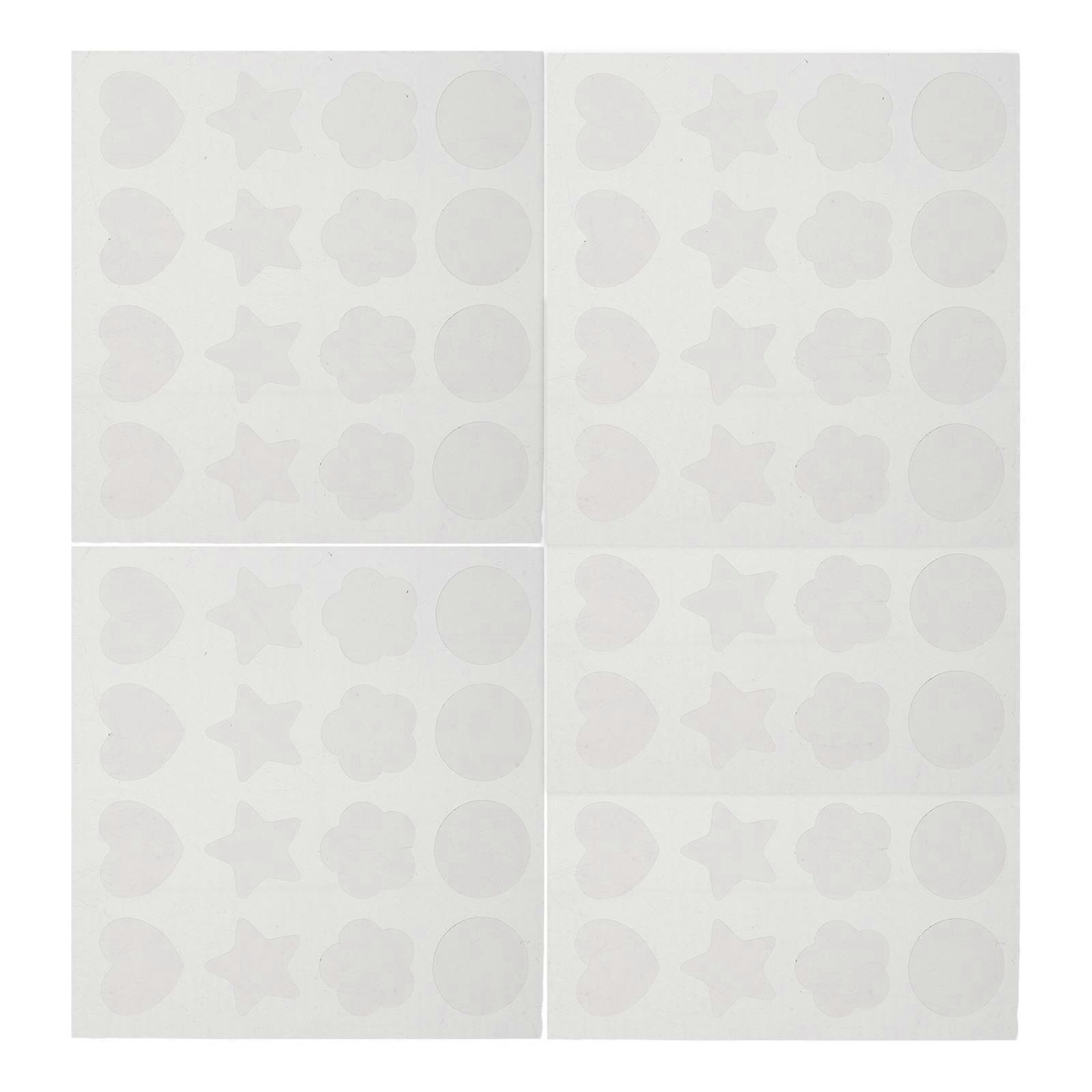 Color Changing Uv Detection Stickers for Sunscreen 5 Sheets Transparent