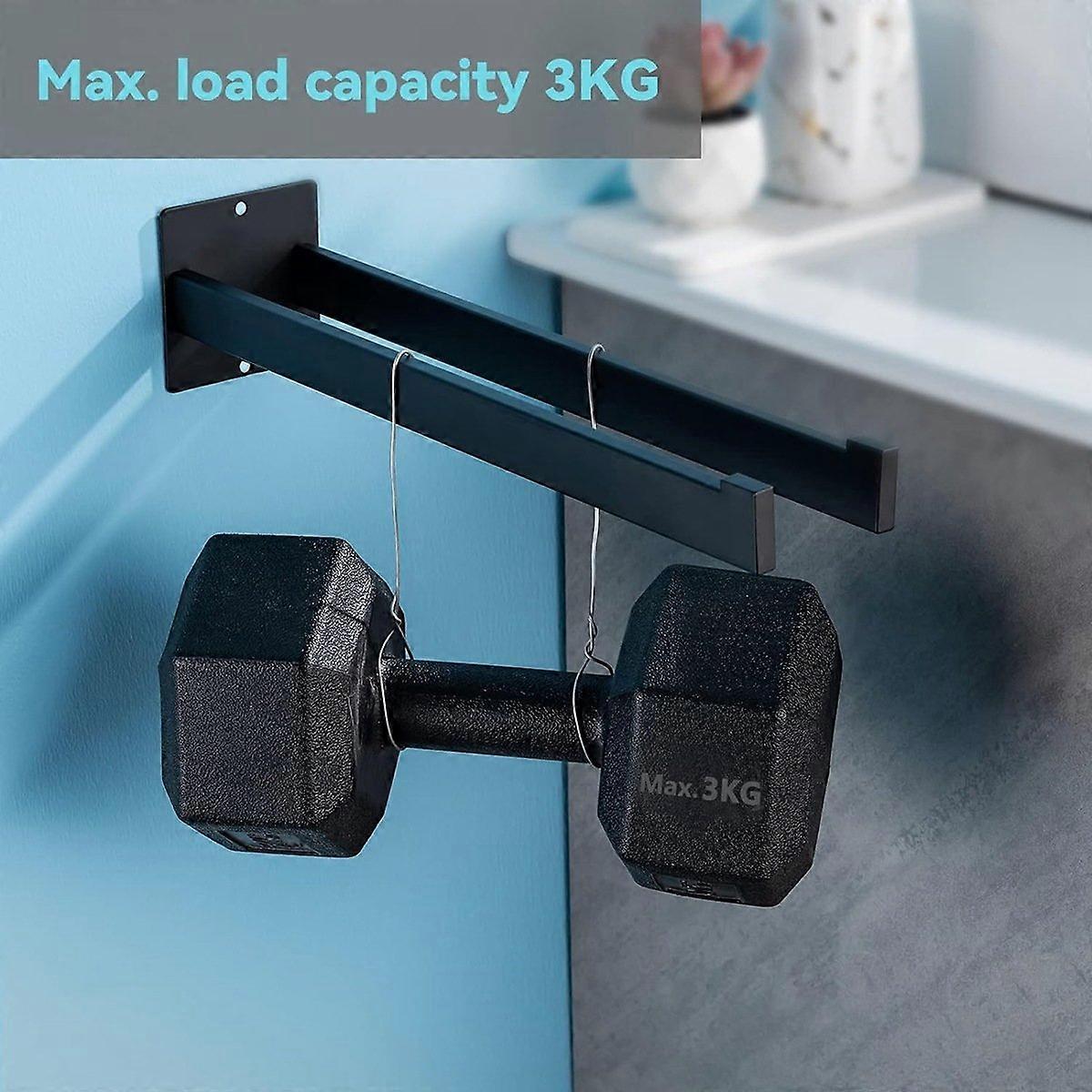 Towel Rail No Drilling Required Double Square Wall Mounted