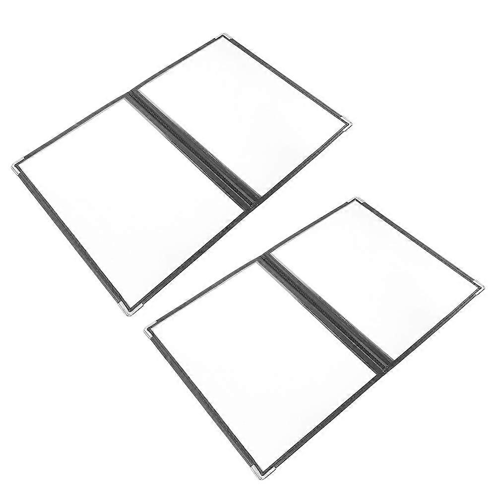Clear Menu Covers for Restaurant Menu Holder Commercial 8Pcs Set