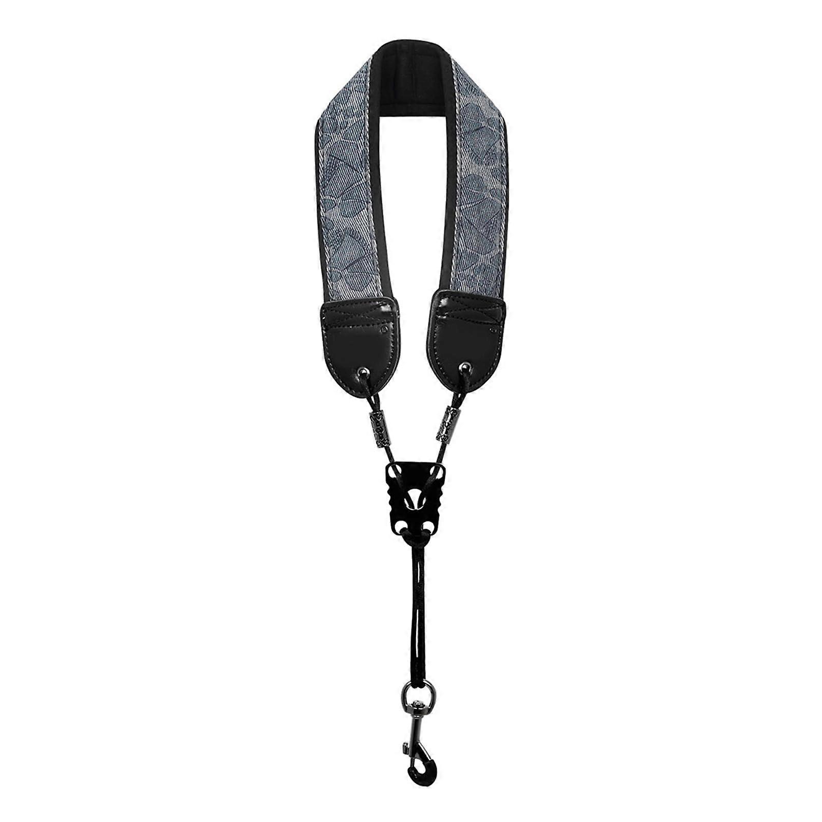 Adjustable Padded Tenor Saxophone Neck Strap with Comfortable Support and Secure Quick Attachment