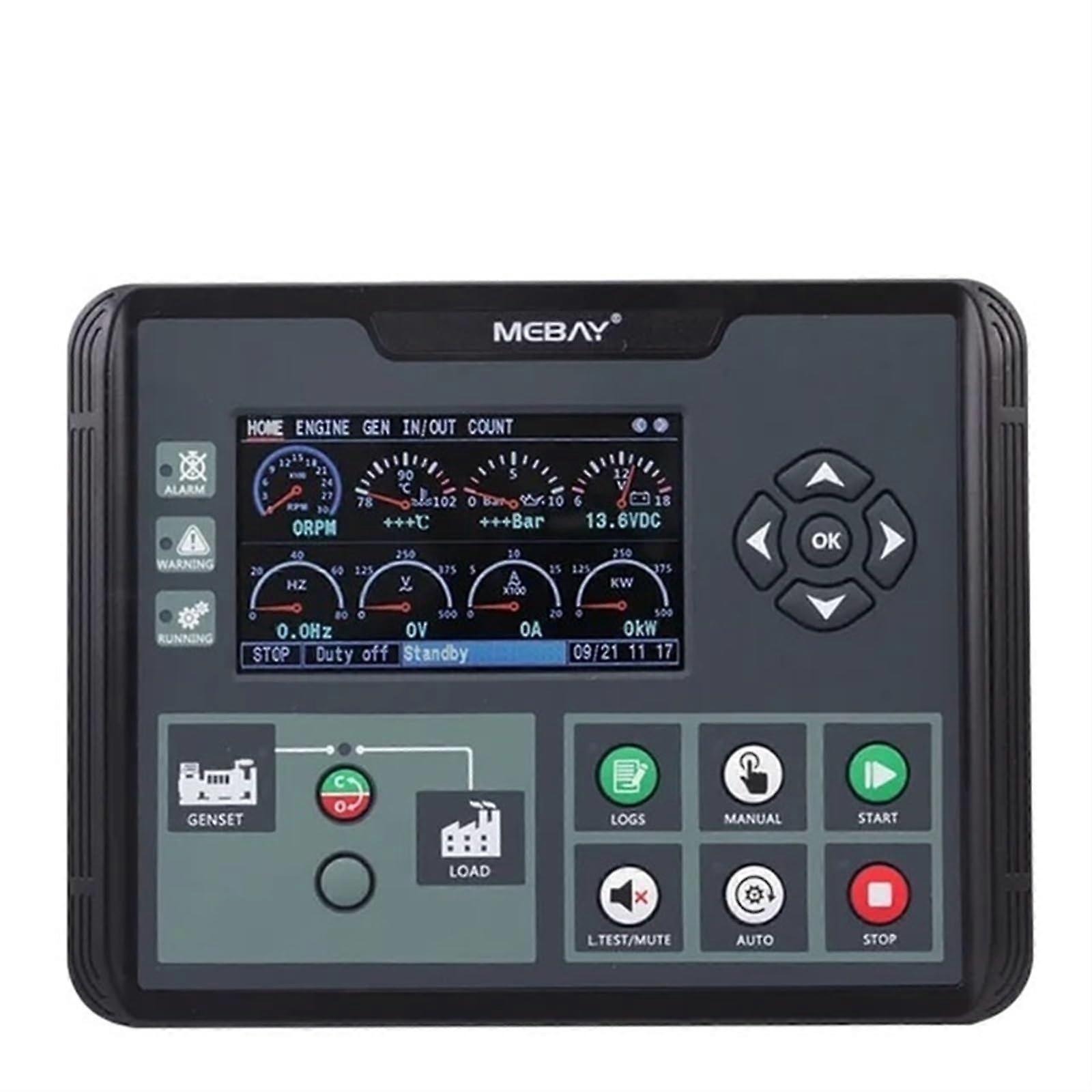 DC60D Generator Controller Panel Display with Engine Control Module for Centralized Monitoring