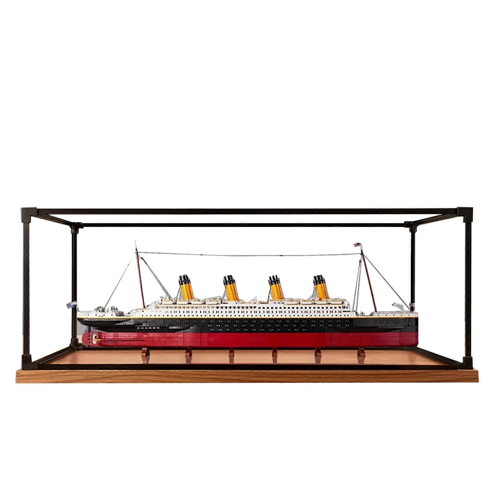 Display Case Clear Acrylic Dustproof Box for  10294 Titanic  Model Tool Assembly