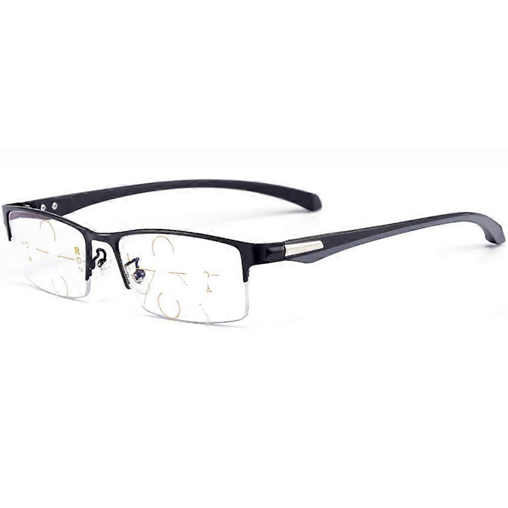 Progressive Reading Glasses with Multifocus Lenses Blue Light Blocking Rectangular 3.0 Bifocal