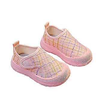 Baby-Sneaker für Mädchen, Barfußschuhe, weich und bequem, breite Zehenbox, bequeme Sneaker für Kleinkinder, Rot