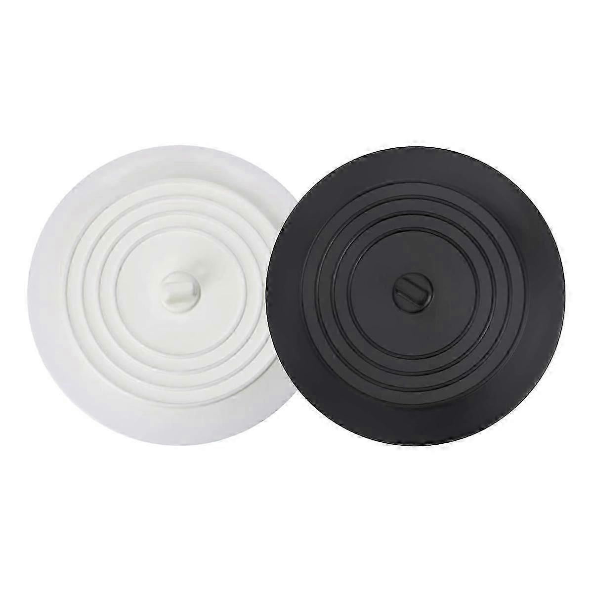 Silikon-Ablassstopfen für Dusche oder Badewanne, 2er-Pack