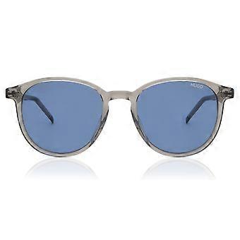 HUGO HG 1169/S KB7/KU Full Rim Transparent Grey Men Oval Sunglasses UV1 Original