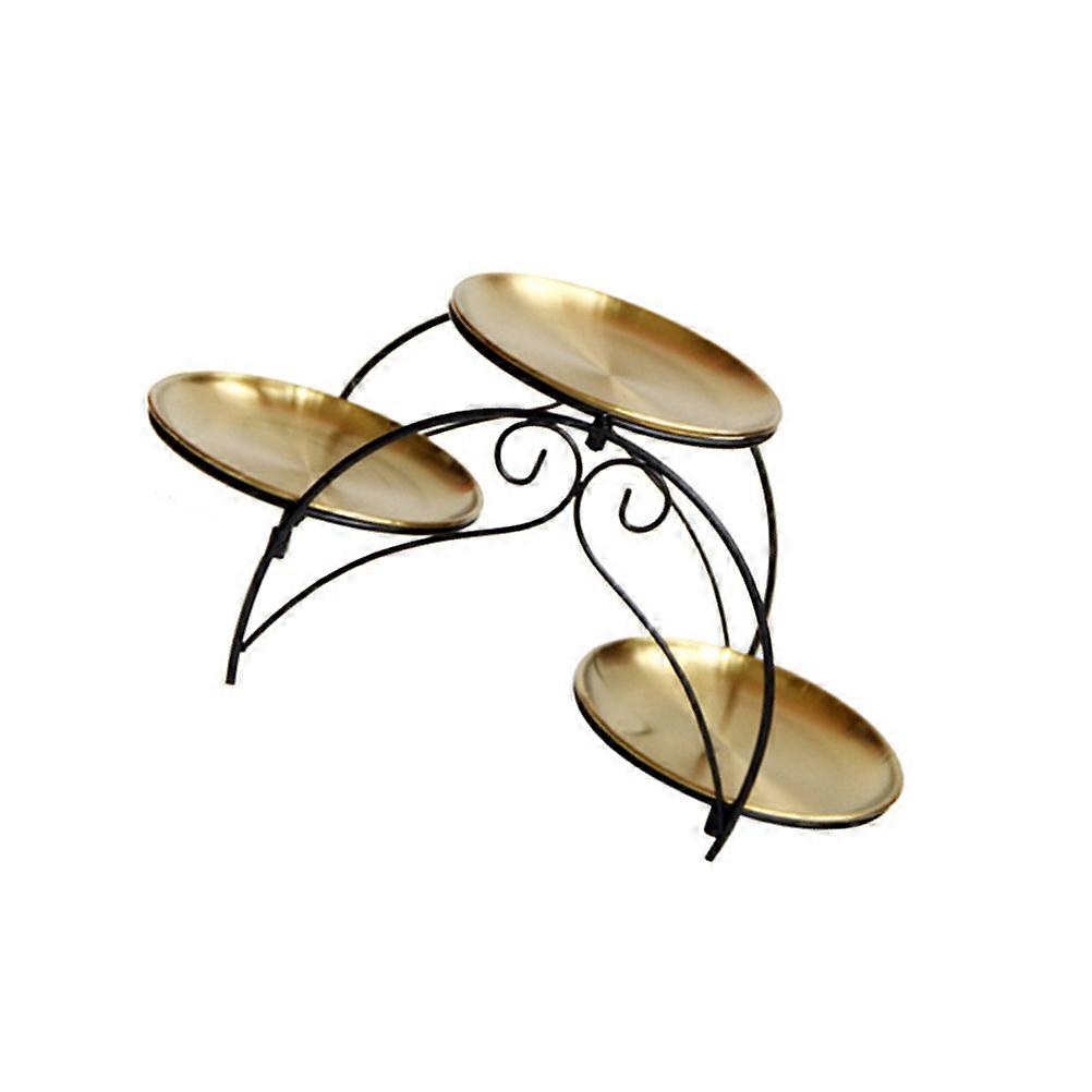Cake Displaying Rack Golden for Storage Use 1Set Multi-Function Stand