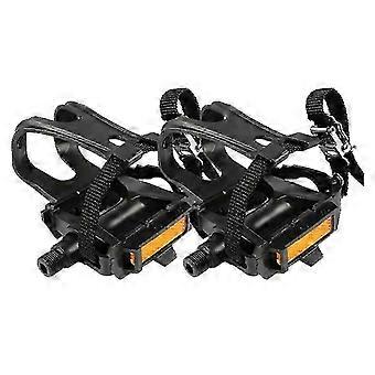Multifunctionele Fietspedalen met Teen Clip & Riemen voor Oefening, Spin & Outdoor Fietsen