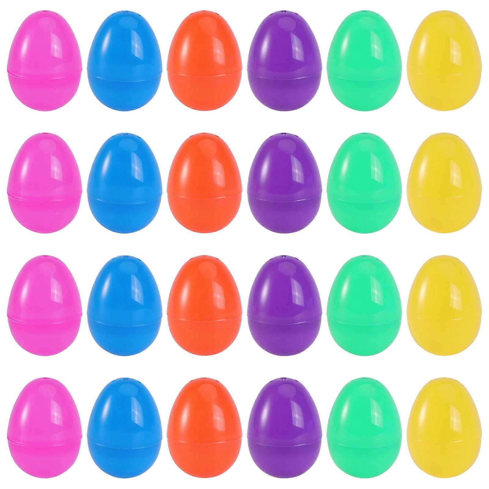 Plastic Assorted Color Empty Easter for Decoration 48Pcs Creative