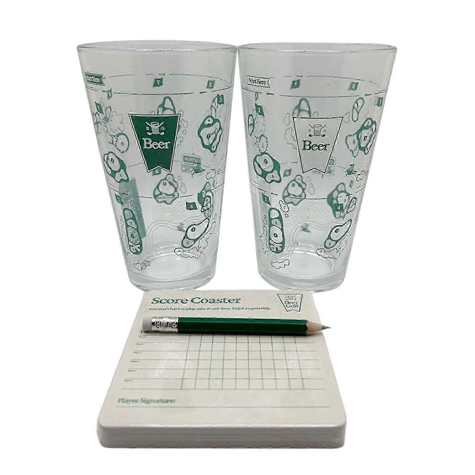 9-Hole Golf Course Beer Glass