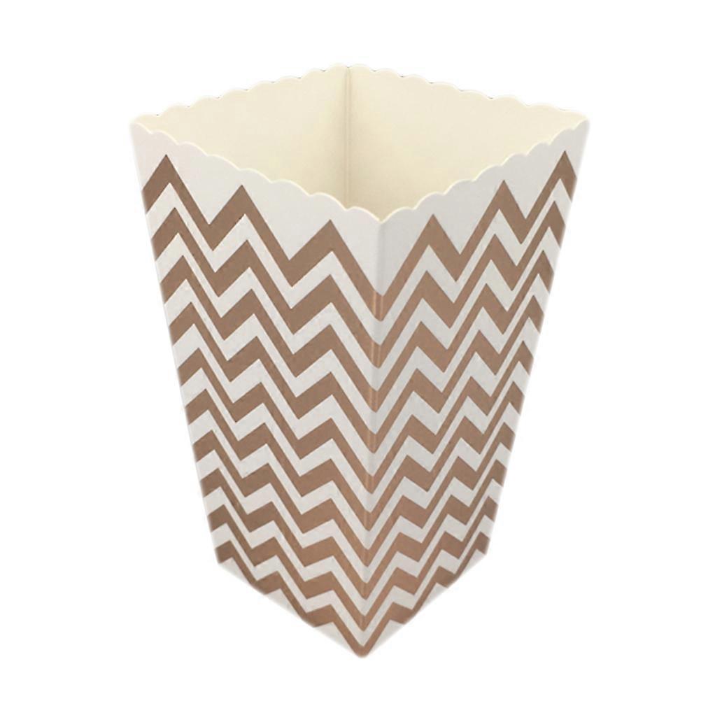 Popcorn Snack Box Paper Popcorn Boxes for Storage 12Pcs Rose Gold Pattern