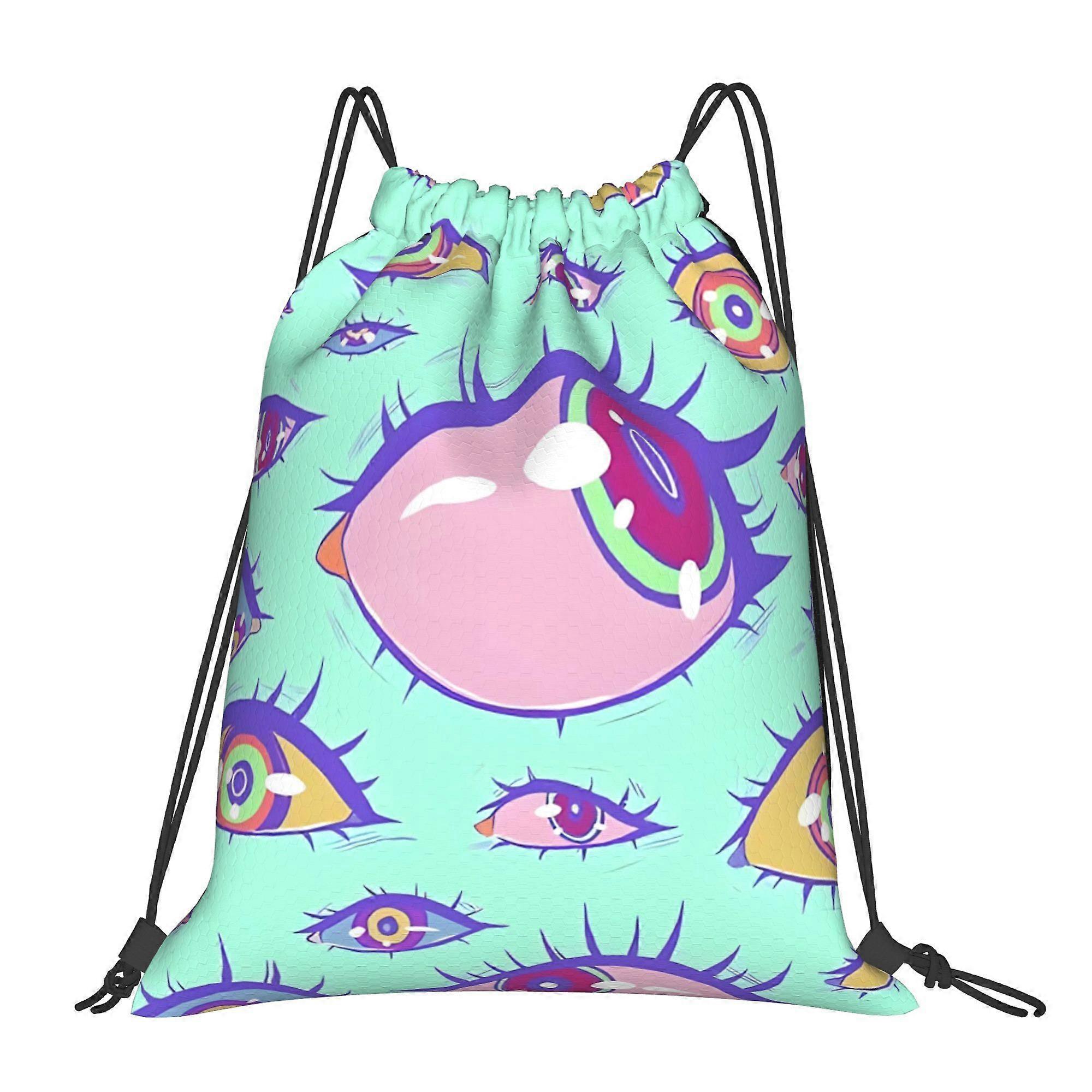 1pc Eye See You Drawstring Backpack-Cqazw