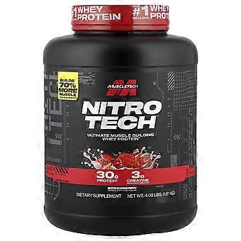 MuscleTech, Nitro-Tech™ Whey Protein, Morango, 1,81 kg (4 lbs)