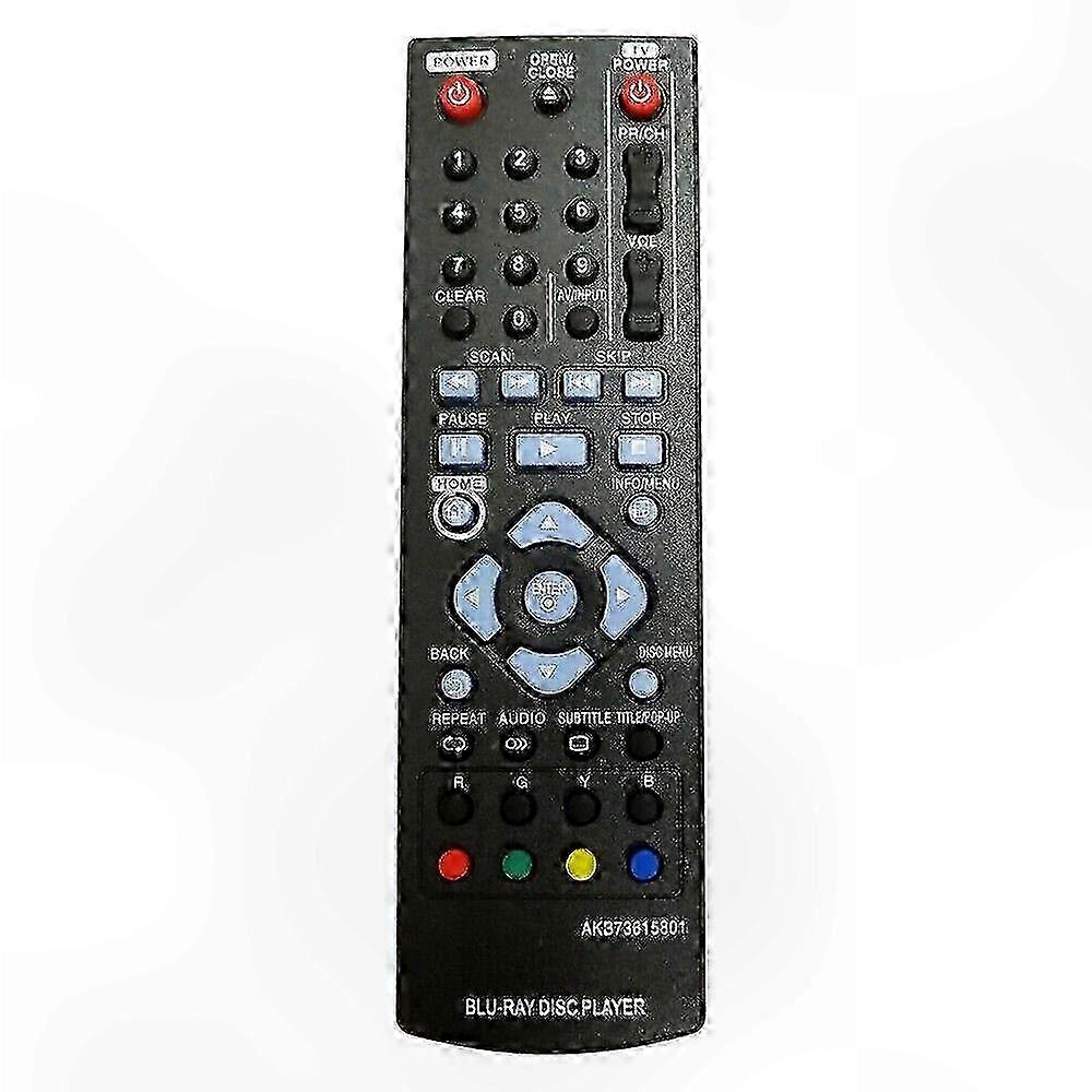 Remote control compatible with Blu-ray DVD players, compatible with multiple models