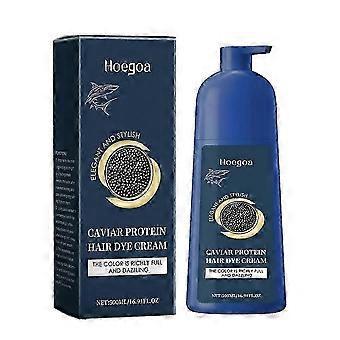 Szampon do trwałej koloryzacji włosów siwych 500 ml Naturalny, roślinny, czarno-brązowy, odżywczy