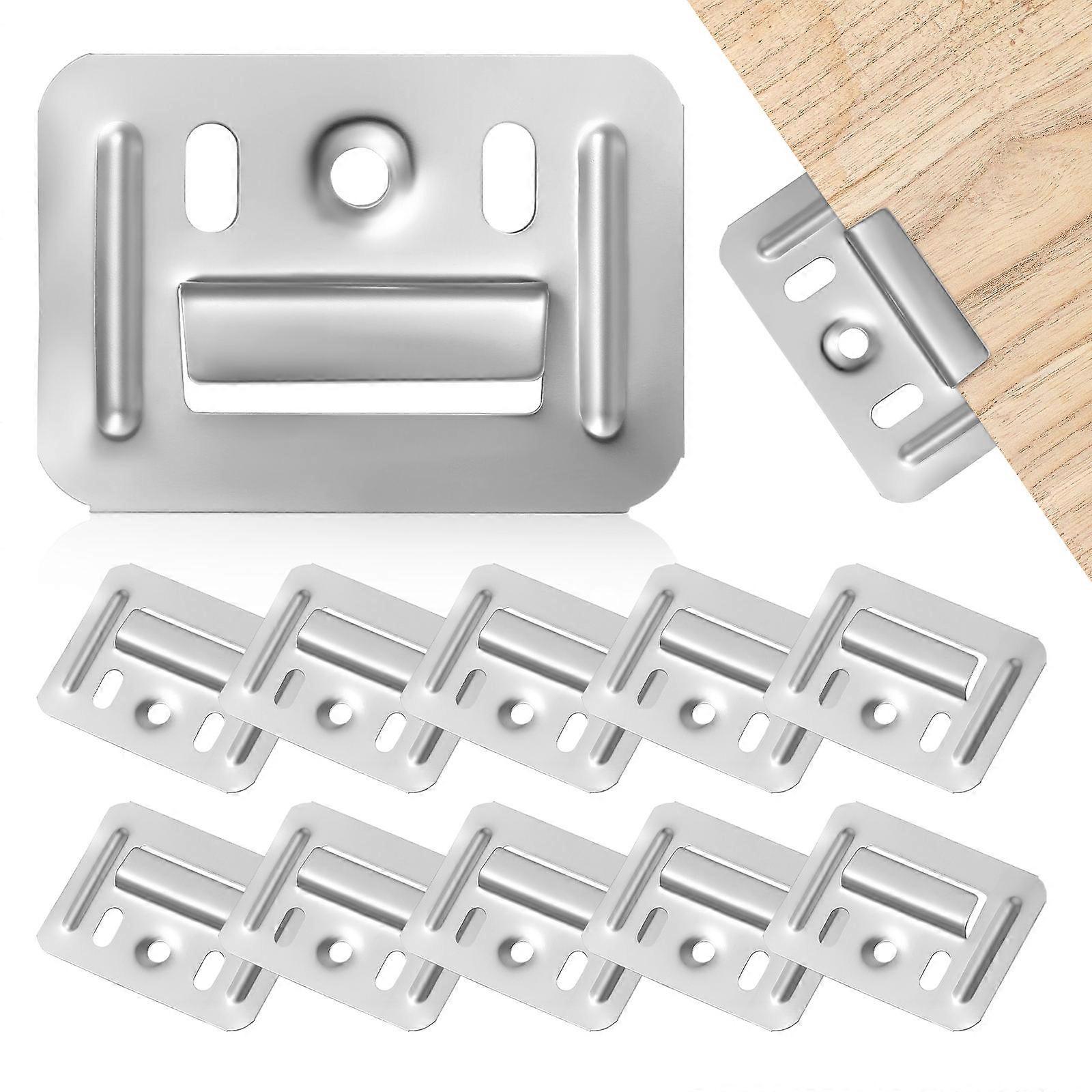 100stk Wall Panel Buckle Replacement Rustfritt stål Møbler Buckle Clamp