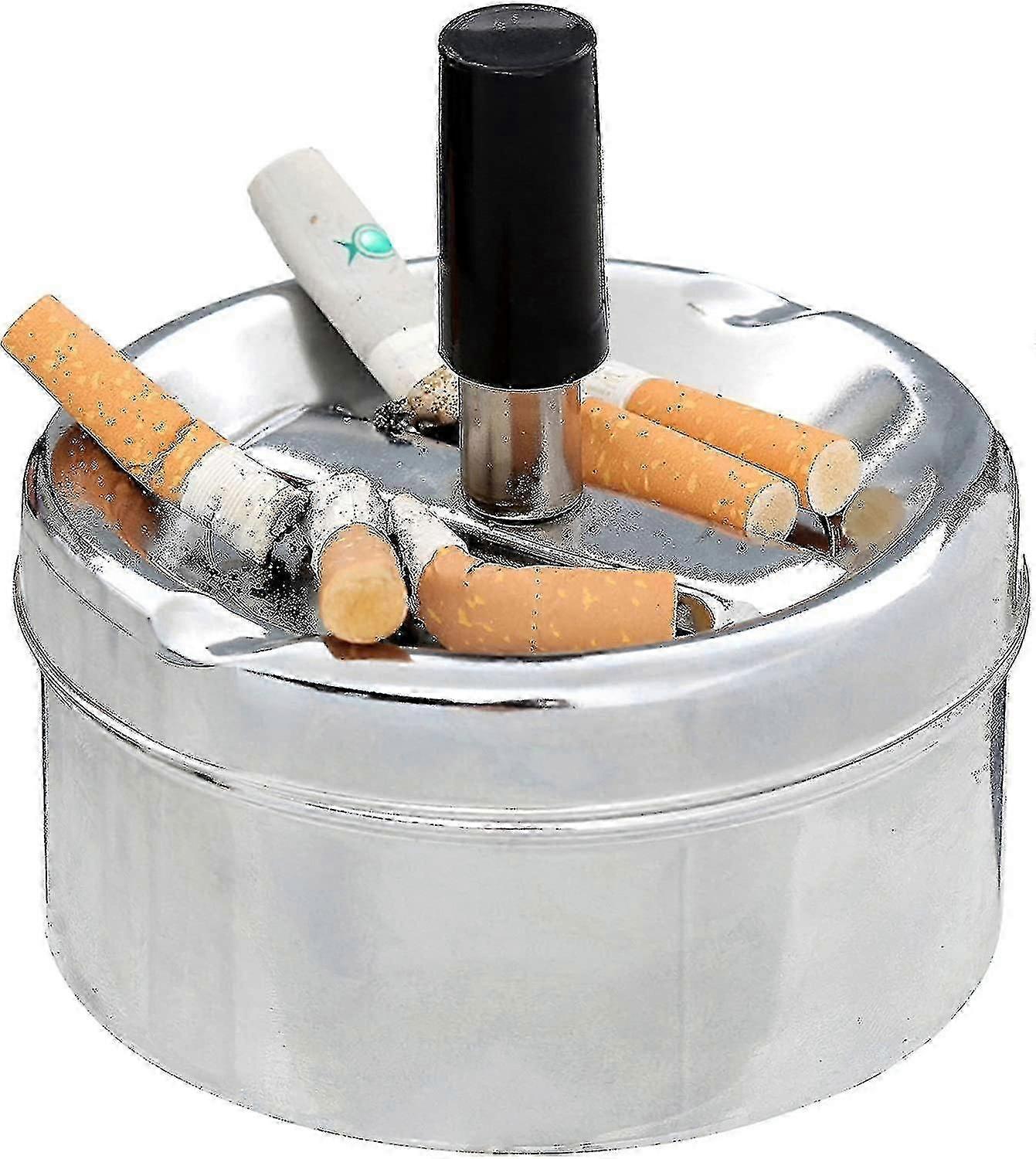 Small Silver Outdoor Ashtray