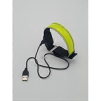 2 stuks oplaadbare Led Armband | Led-hardloopverlichting met hoge zichtbaarheid voor hardlopers | Reflecterende hardloopkleding light-up armband