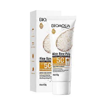 Rice Puree Sunscreen SPF50+PA+++ Skin Care Solution For All Skin Types Nourishing Skin Protection 40g