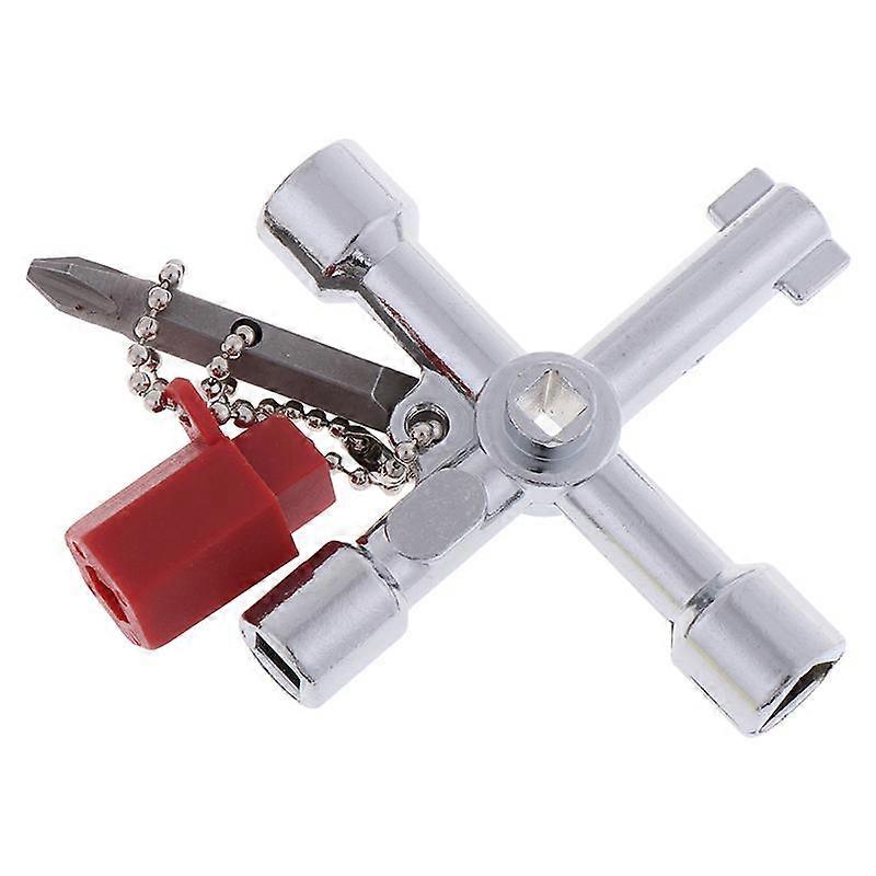 Electric Cabinet Cross Type Multifunctional Key Wrench Triangle Lock