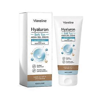 Hyaluron Gentle Tan Aqua Gel Cream - with Ultralight Texture and Tanning Effect - Moisturising and Nourishing Gel Cream for Daily Skin Care 100g