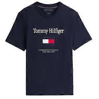 Tommy Hilfiger Mens Flag Embroidered T-Shirt