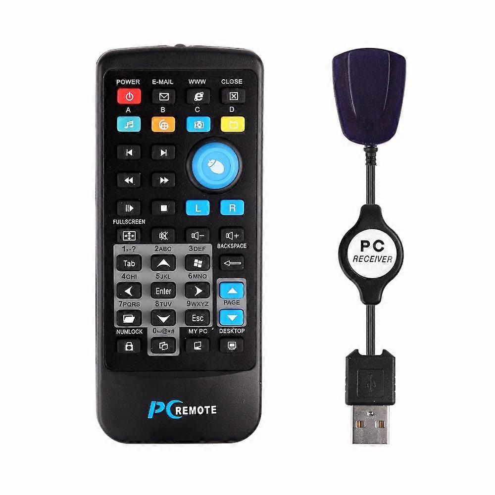 Wireless PC Mouse Remote Control Controller USB Receiver IR compatible with Laptop Computer Center Windows 7 8 10 Xp