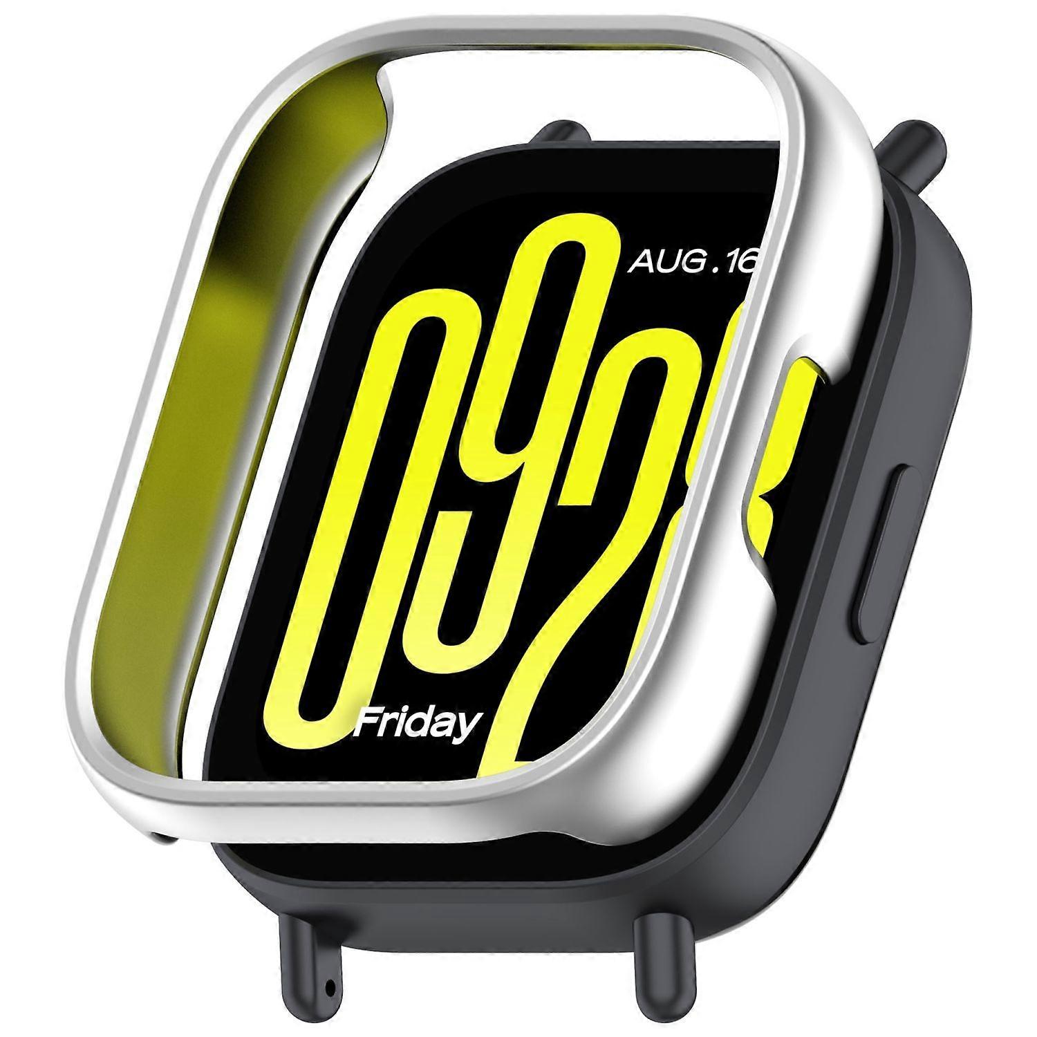 For Xiaomi Redmi Watch 5 Lite Plastic Protective Case Cover Housing Design Silver