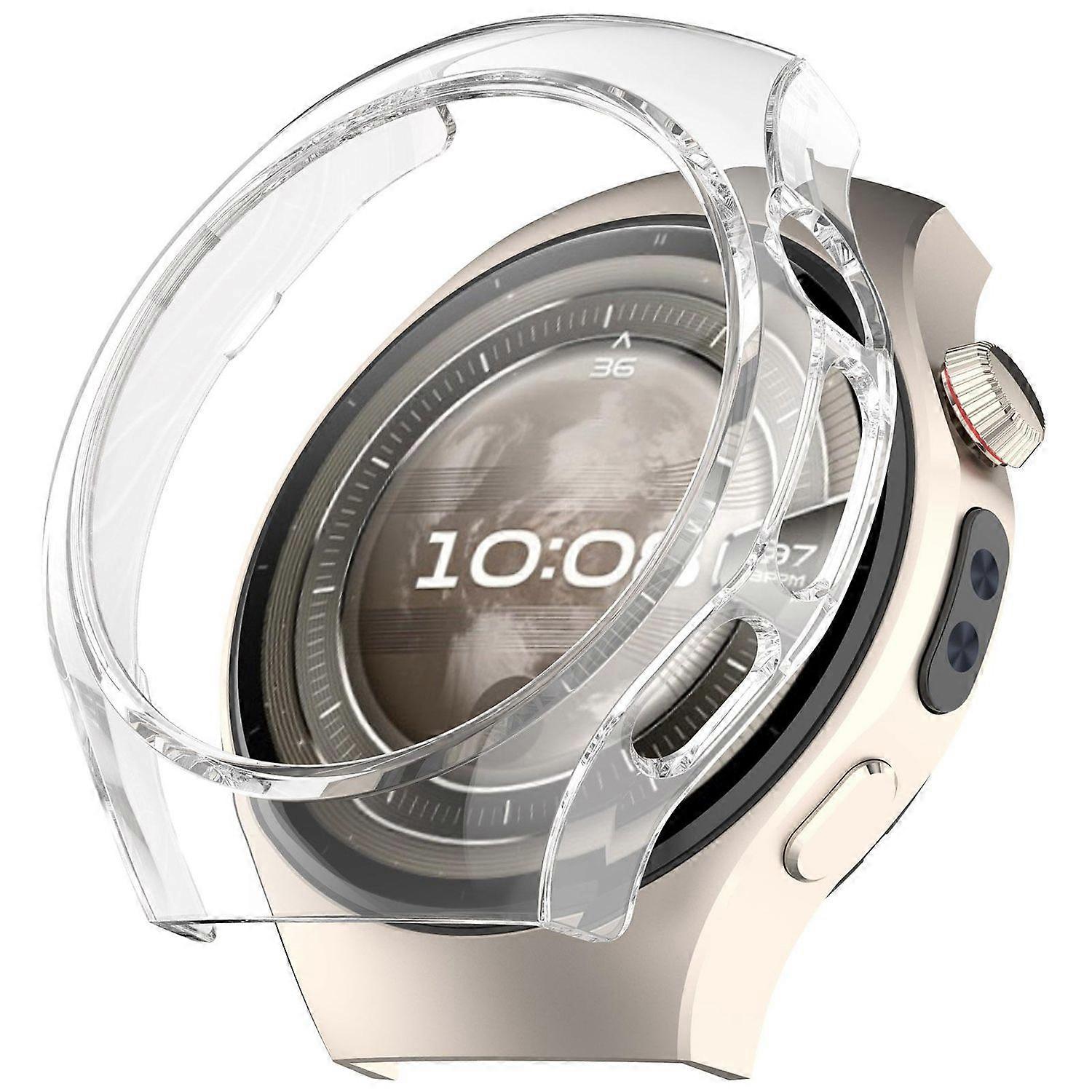 For Huawei Watch 5 46mm Plastic Smart Watch Protective Case Transparent