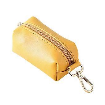 Dog Poop Bag Holder with Metal Clip Pull-out Design Smooth Zipper for Hassle-Free Use Portable Storage Bag 26-27