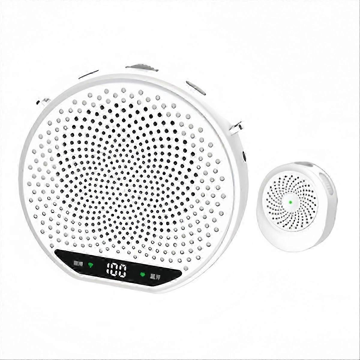 Magnetic Button-Type Wireless Speaker for Teachers, White