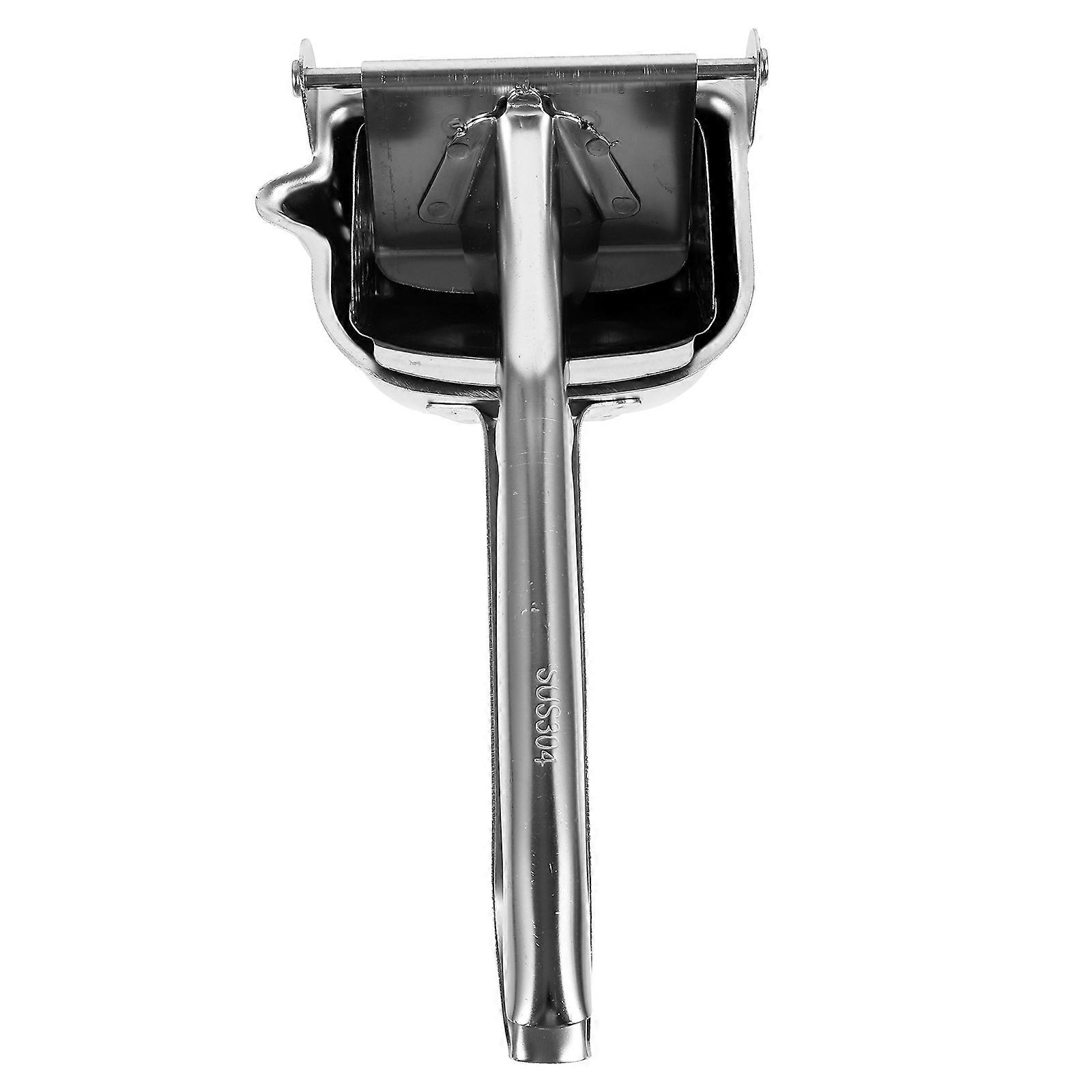 Fruit Squeezer Manual Juicer Stainless Steel for Kitchen Use 1Pcs Silver