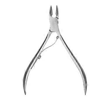 Silver-colored stainless steel nail clipper for removing dead skin, cuticle scissors, manicure and pedicure tools [XR]