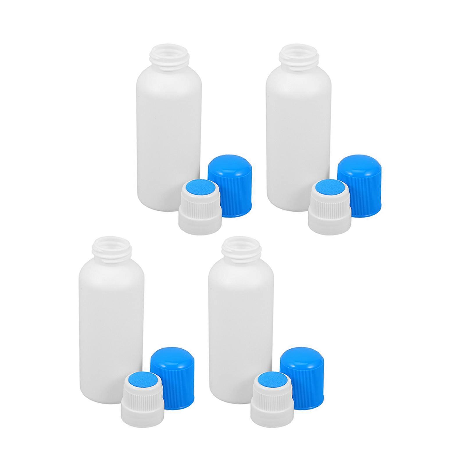Sponge Head Applicator Bottle for External Liquid Use 4Pcs Refillable Plastic Bottles
