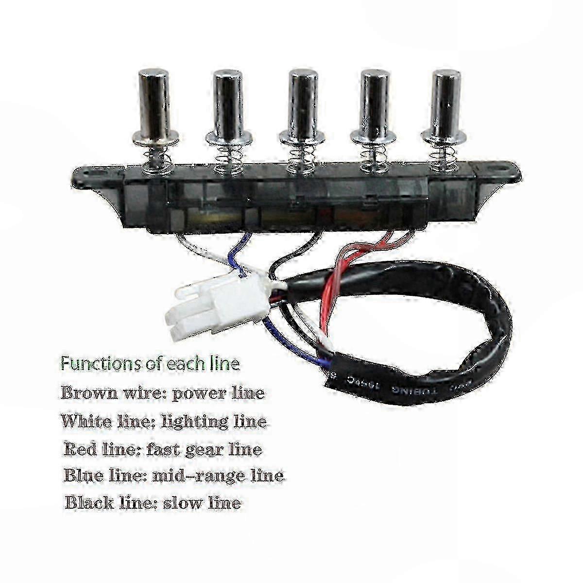 Replace Range Hood Controls with This Universal 5-Button Replacement Control Panel Compatible With Most Models
