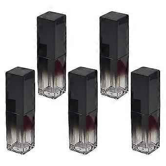 Square Lip Gloss Tubes for Storage 5Pcs Chic Black Gradient Lip Gloss Tubes