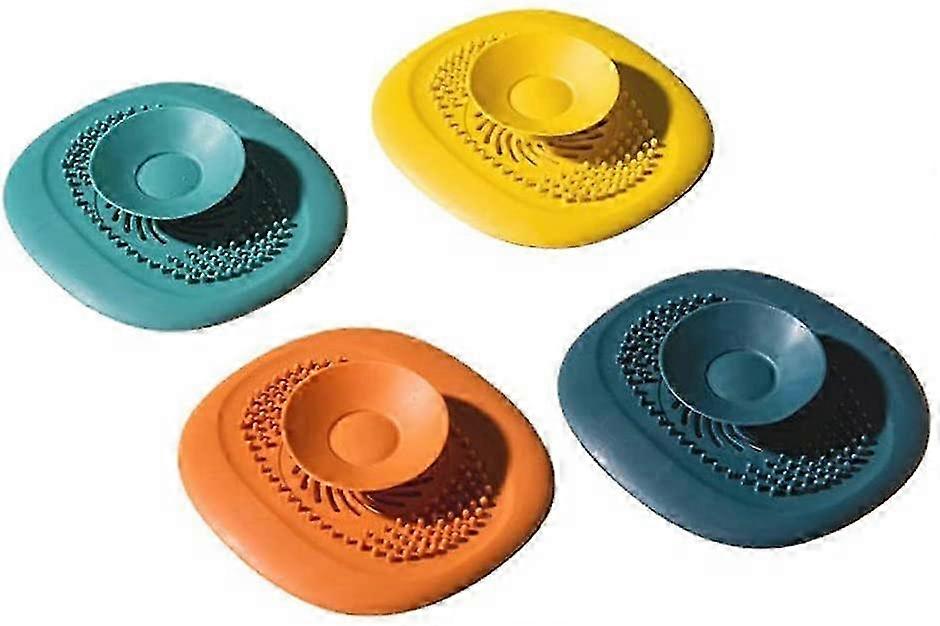 10cm TPR Shower Drain Covers 4 Pack