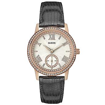 Guess gramercy Quarz Analog Frau Uhr mit W0642L3 synthetischeleder Armband