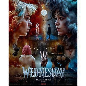 Quebra-cabeça da série "Wednesday", 3ª temporada, Academia Nevermore, modelo ZRB142.