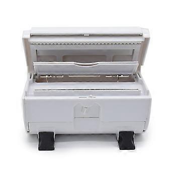 Barbershop Tin Paper Foil Cutter Storage Box Automatic Compact Foil Paper Dispenser Salon Professional Hairdressing Accessories