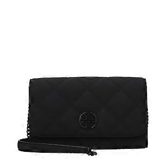 Tory Burch Black Leather Clutch Bag
