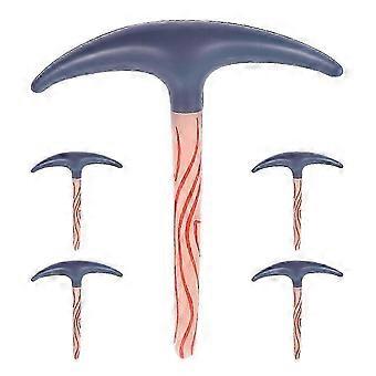 5PCS Inflatable Axe Halloween Prop for Kids Dwarf Costume Accessory - Pretend Play Pickaxe, Perfect Party Trick Props for Performances