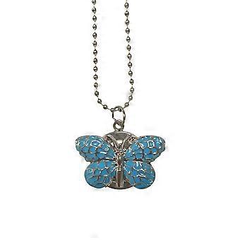 Butterfly Keychain Pocket Watch Cartoon Quartz Hanging Watch for Girls Women