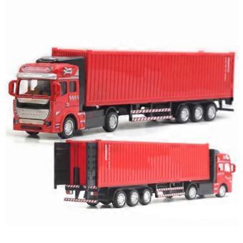 Die-Cast Pull Back Container Truck Toy