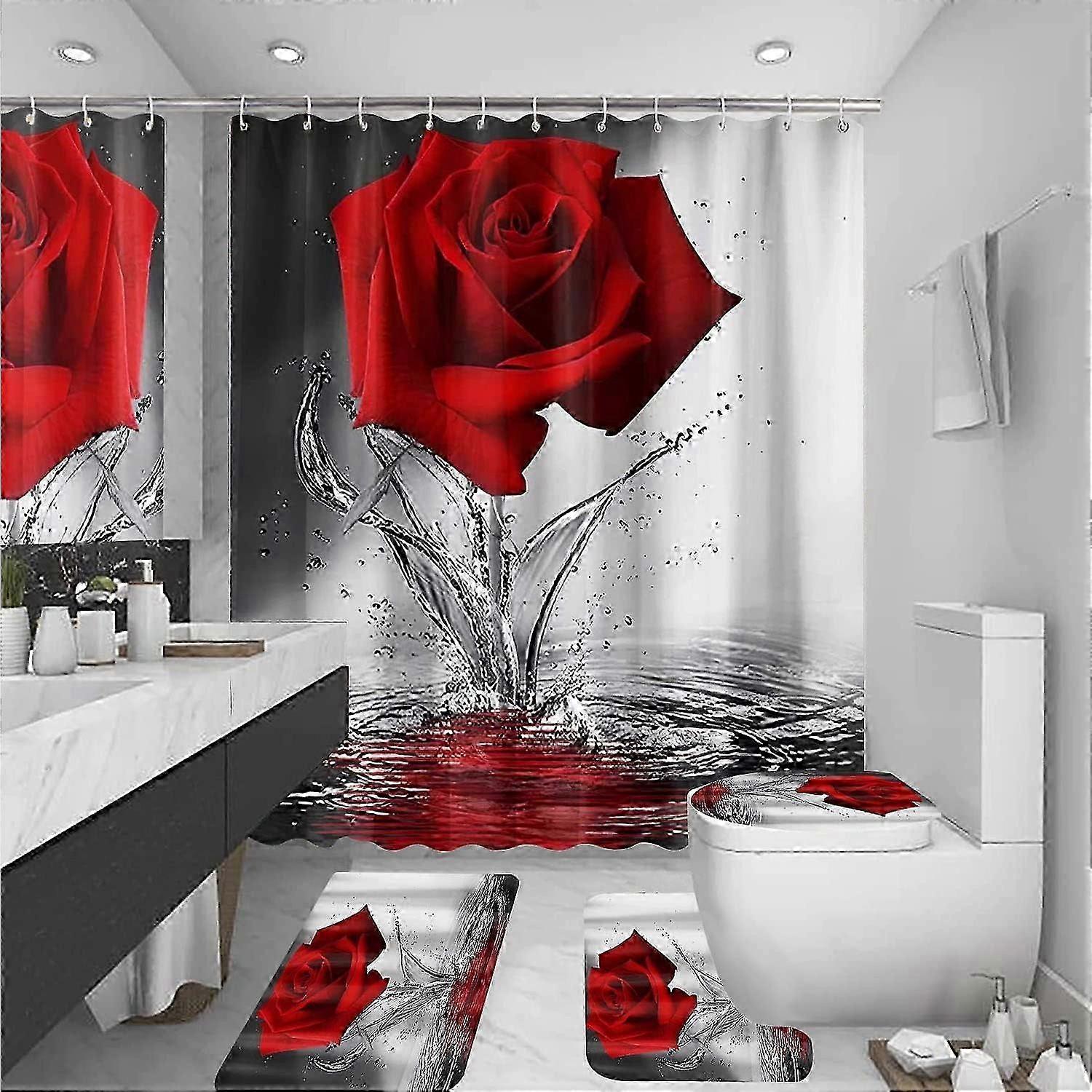 Stone Flower Bathroom Set 4PC